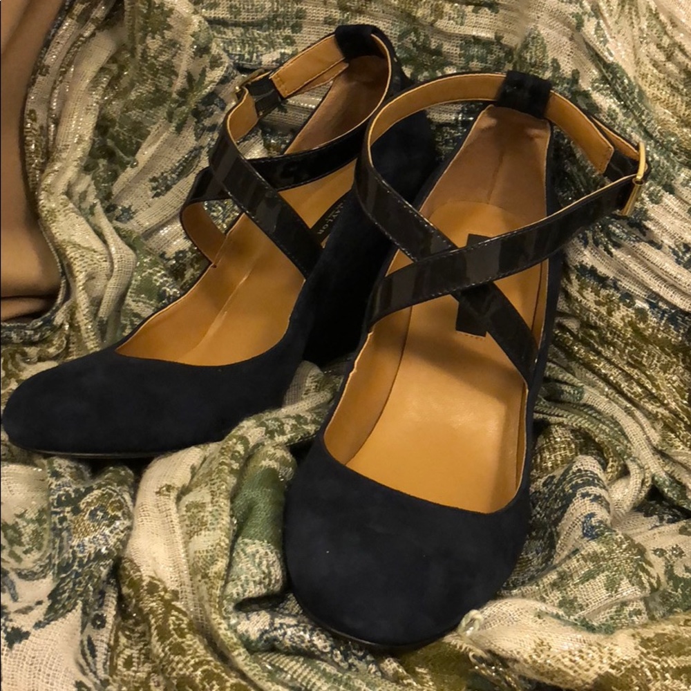 Ann Taylor Harbour Blue Wedges